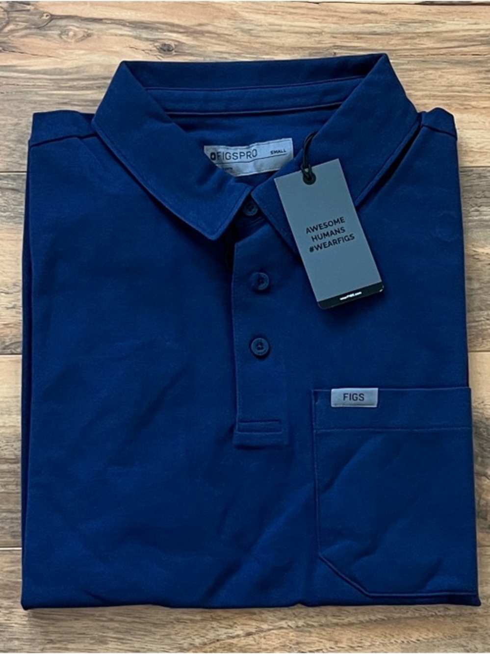 FIGS PRO Men's Small
Technical Pique Scrub
Navy Polo Nurse Medical
Wear NWT